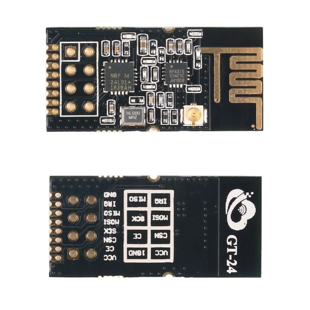 

Well Made-NRF24L01+ Модуль беспроводной передачи данных 2,4G GT-24 2,4 ГГц NRF24L01+PA+LNA 1100-метровый беспроводной модуль