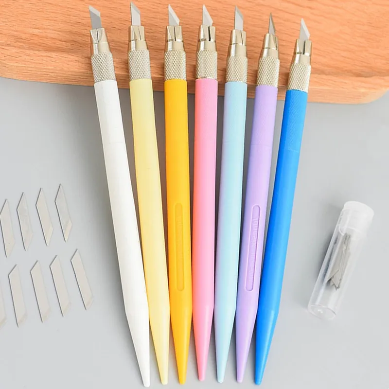 

Цветной резиновый штамп, гравировальный нож, ручка, инструмент для резьбы по дереву, резак для фотобумаги, офисные школьные принадлежности, канцелярские принадлежности