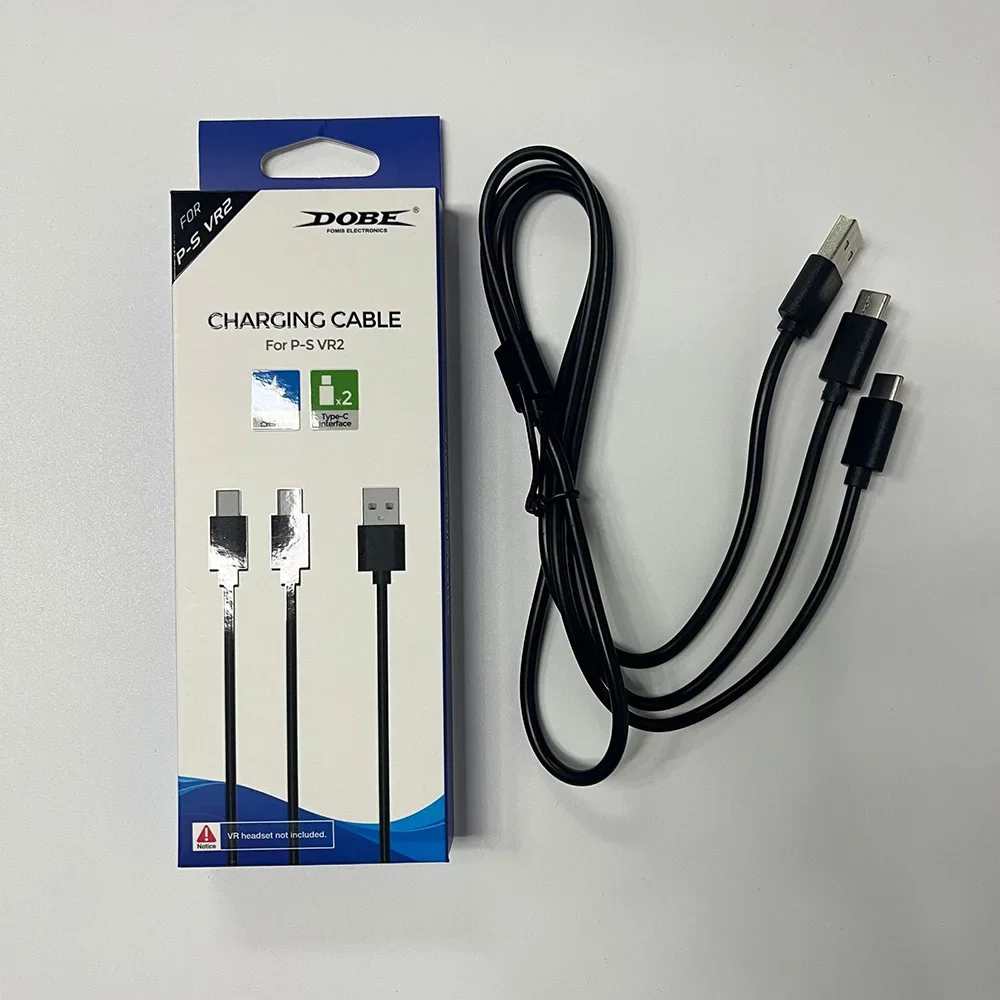 Oplaadkabel Voor PS VR2 Controller Oplader 2-in-1 USB Type-C Interface Datalijn voor Schakelaar/Sony PS5/PSVR2 Handvat Accessoires