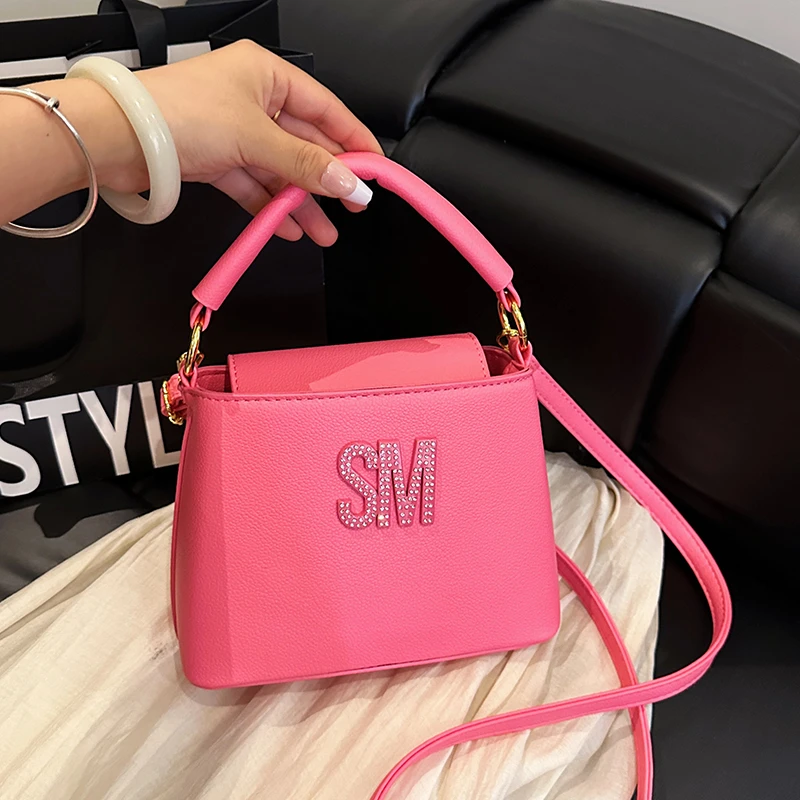 

​ ​ Струйная сумка-коробка 2025 года, женская сумка через плечо с верхней ручкой в винтажном стиле, трансформируемая сумка через плечо «день-ночь»