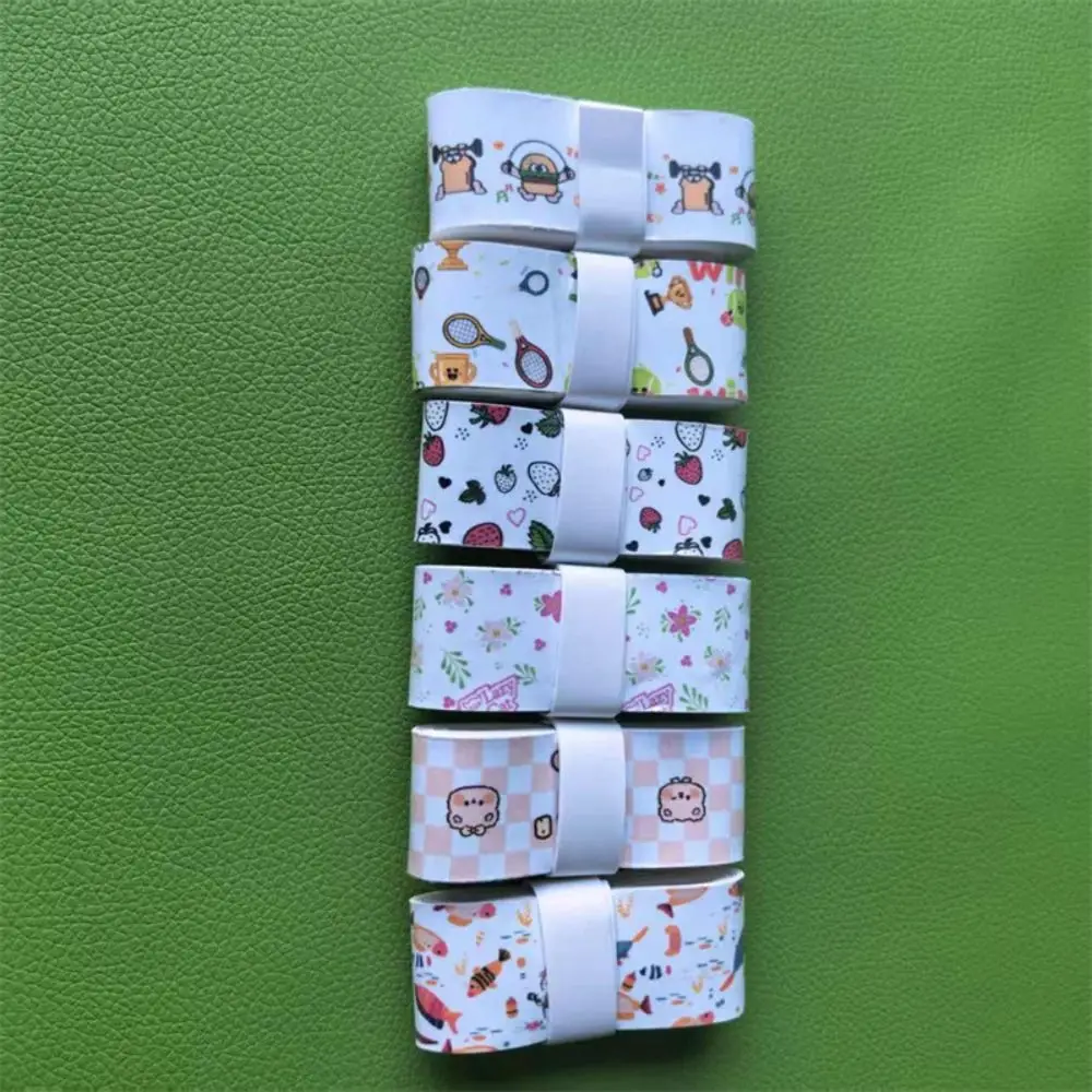 

Подарки с мультяшным принтом, ручка для ракетки для бадминтона, нескользящая, впитывающая пот, клей для рук для бадминтона, лента для ручек для рыбалки