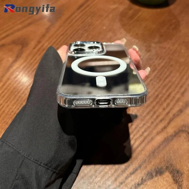 حافظة هاتف شحن مغناطيسية مرآة لهاتف Tecno Spark Go 1 2024 2025 30C 20 10 9 8C 7 7T Pro 6 5 Air Pop 9 5 LTE Pro Magsafe #4