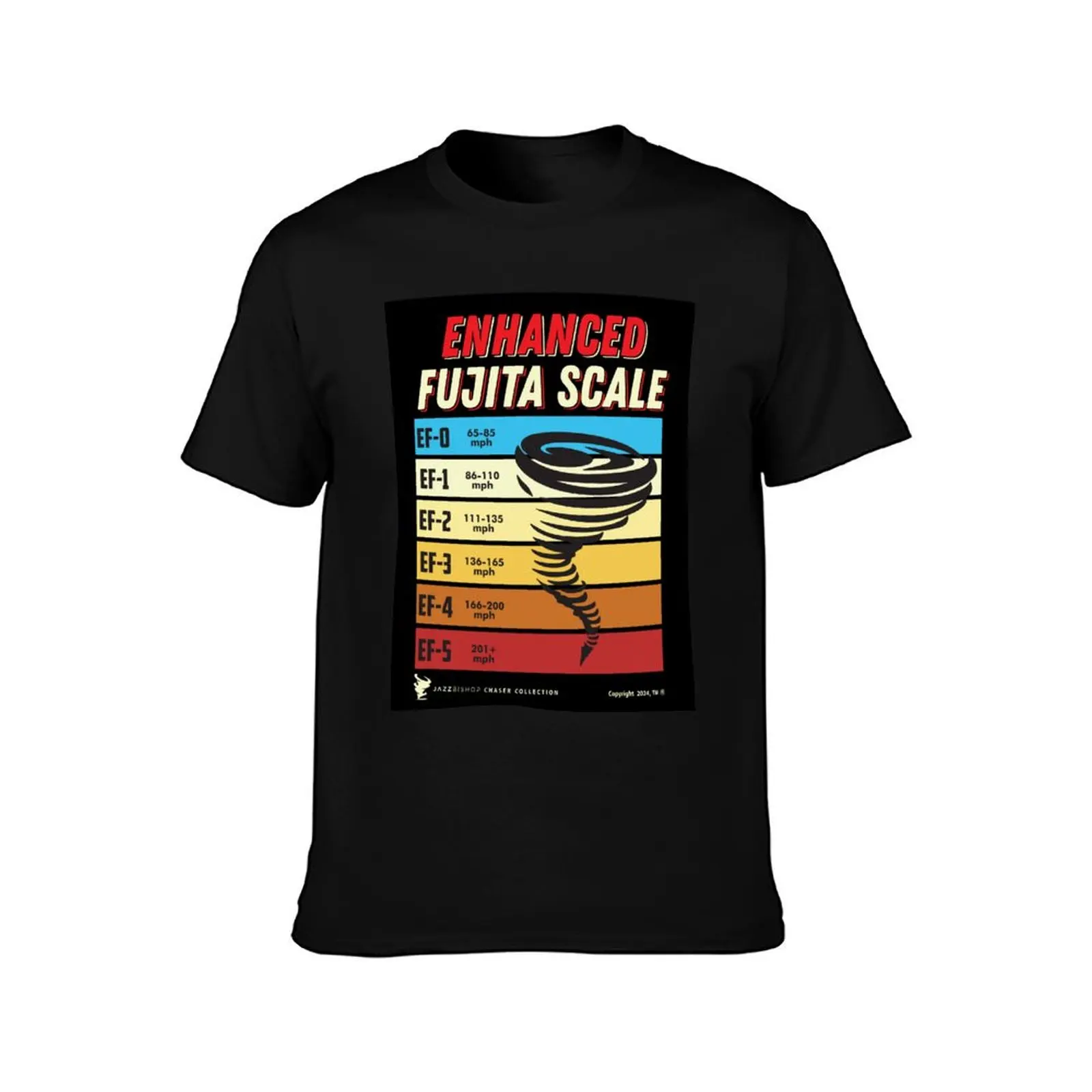 Enhanced Fujita Scale v3 T-Shirt Soft Cotton Print T-Shirt