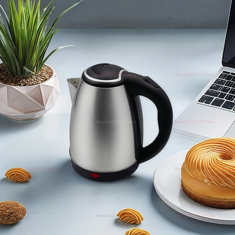 الغذاء الصف 304 الفولاذ المقاوم للصدأ غلاية كهربائية 2.0L سعة كبيرة تغليف سريع للفندق الأسرة المطبخ المحمولة غلاية ذكية