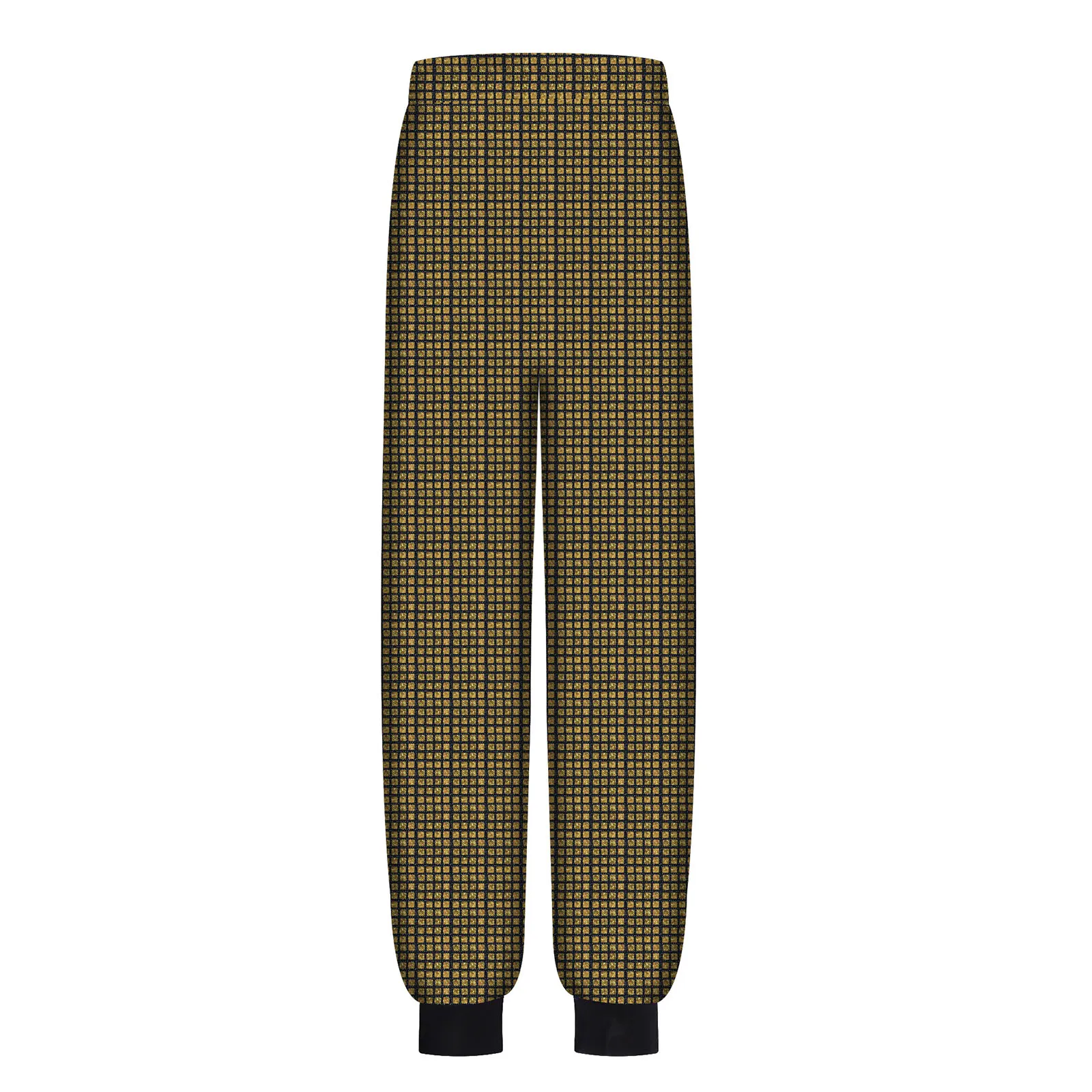 Calças de carga xadrez das crianças calças de dança de rua hiphop roupas discoteca streetwear meninos meninas metálico jazz dança traje