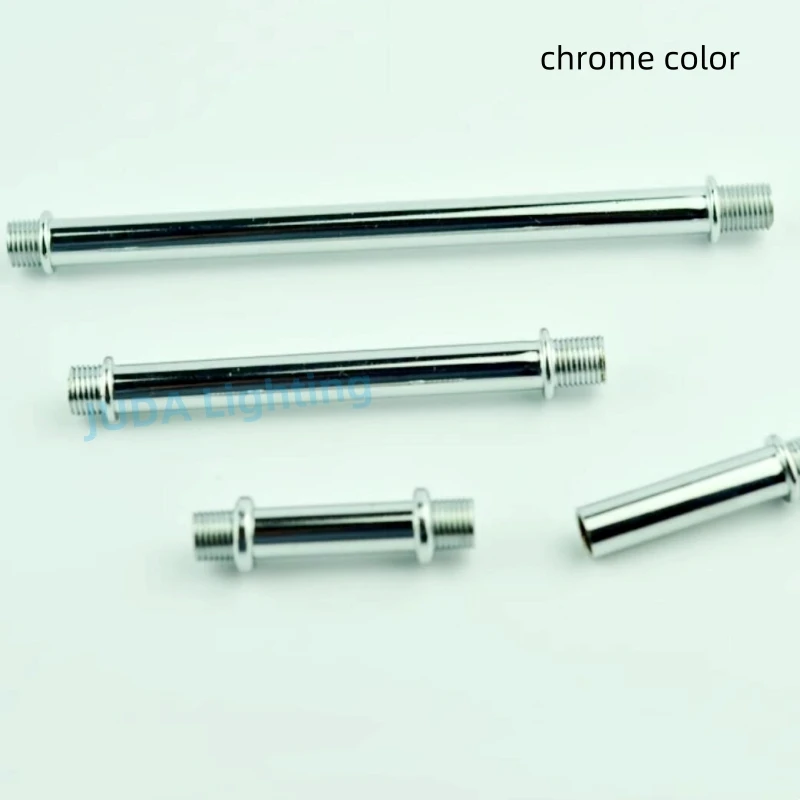 M10 Lamp Tooth Tube Both Ends Thread Black Hollow Tube Iron Pipe White M10 Thread Tube Table Lamp Metal Tube Indoor Lamp DIY