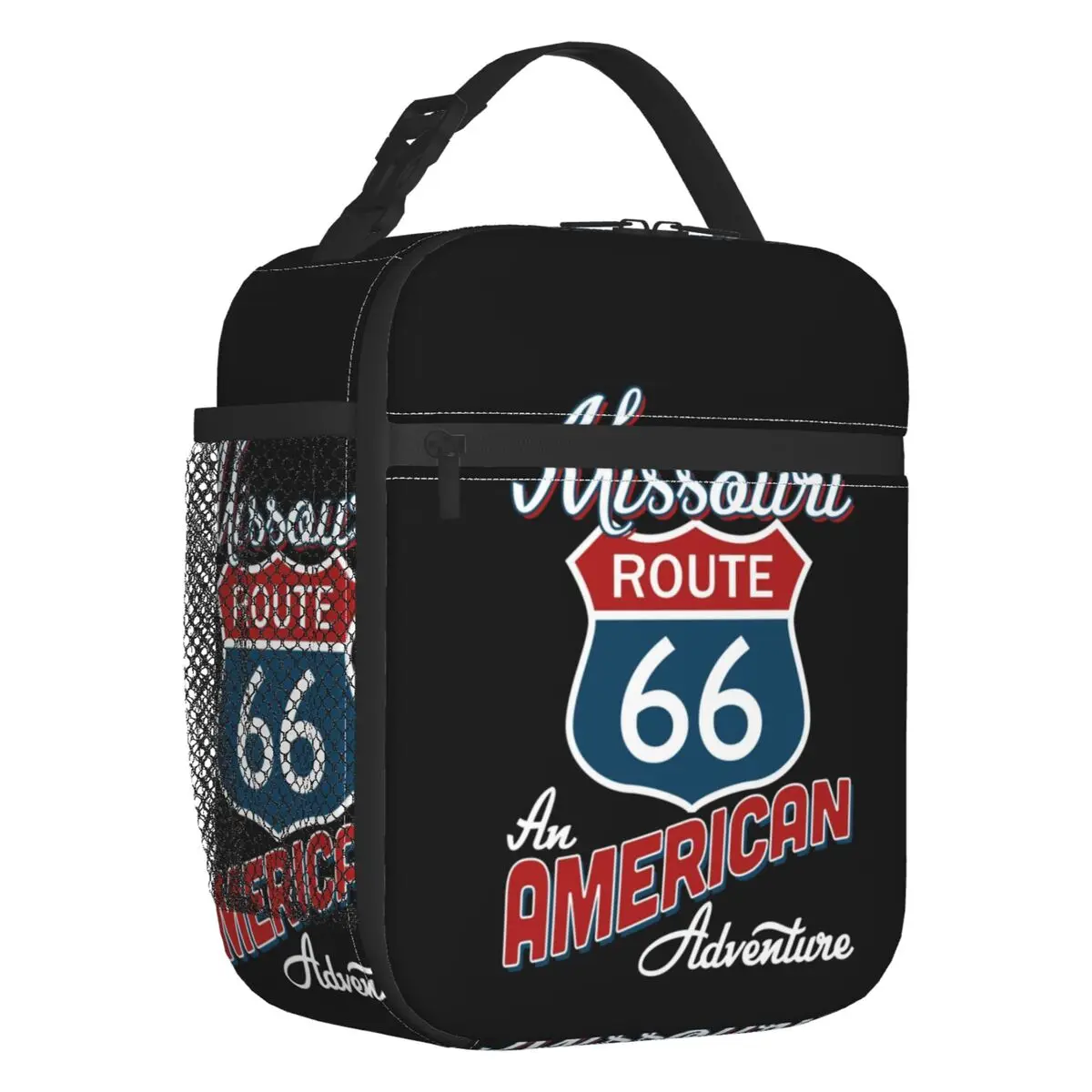 Missouri Route 66 America Thermal Insulated Lunch Bags America Highway Lunch Container for Kids School Children Food Box