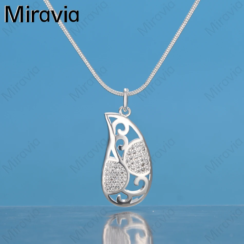 

Ожерелье с подвеской в ​​форме капли из стерлингового серебра 925 пробы Miravia - изысканные и милые украшения для свадебной вечеринки для женщин
