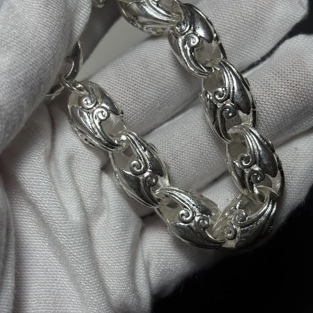 S925 Tibetan Silver Imitate Ancient Open String Good Luck Bracelet Men and Women Fashion Personalized Jewelry birthday Gift 5