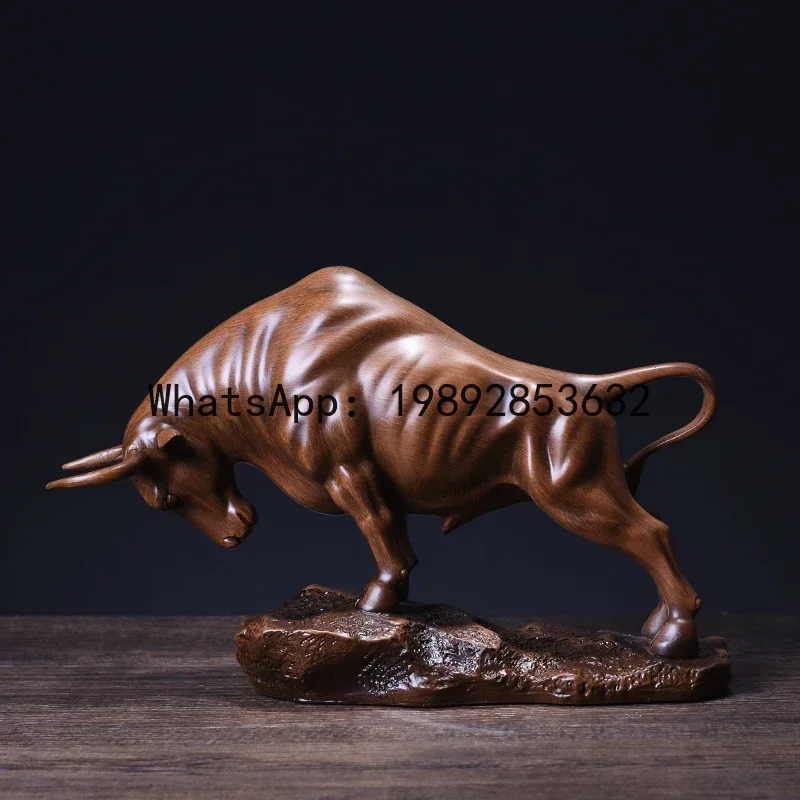 

u11 Resin Handicrafts Realistic Figure Sculpture Golden Bull Figurine Bull Statue Cattle Cow Decorative Figurines Home Decora
