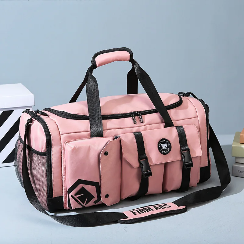 large-capacity-sports-fitness-bag-women's-travel-bag-shoulder-bag-dry-wet-separation-travel-bag-handbag-business-trip-bag