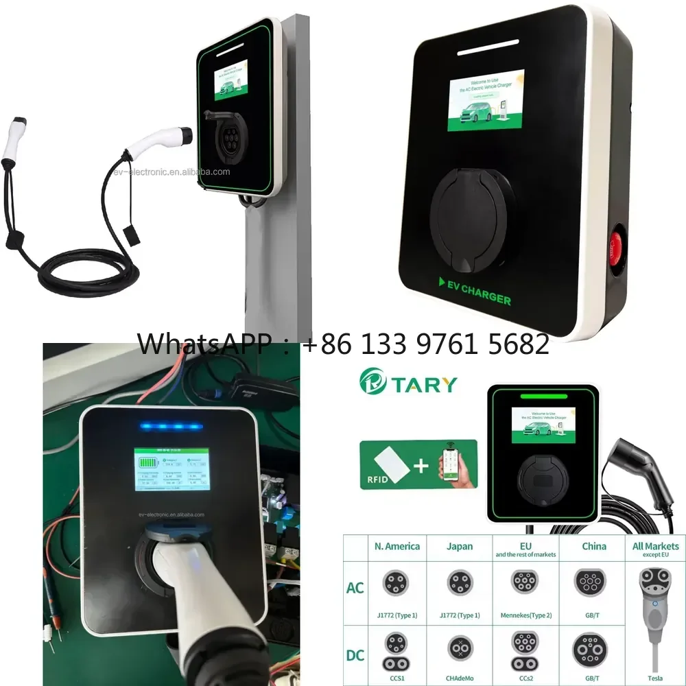 WSQ Tary New Arrivals Type2 Outlet EV Charger 32A 7kW AC220-240V EU Plug Wallbox Charging Station for Electric Cars