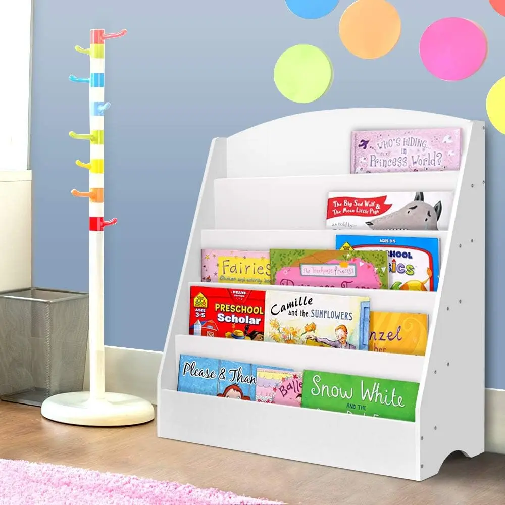 

Modern Open Bookcase 4 Grid Desk Table File Magazine CD Rack Storage Display Stand Bookshelf