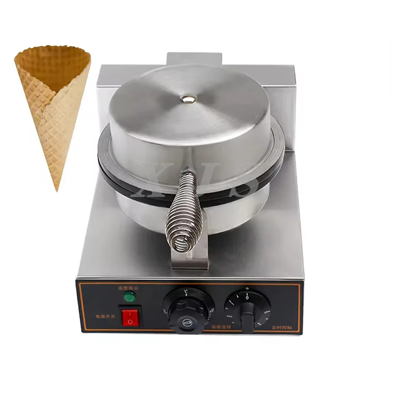 

Commercial Double-head Baked Ice Cream Cone Machine Ice Cream Waffle Cone Maker for Hotel