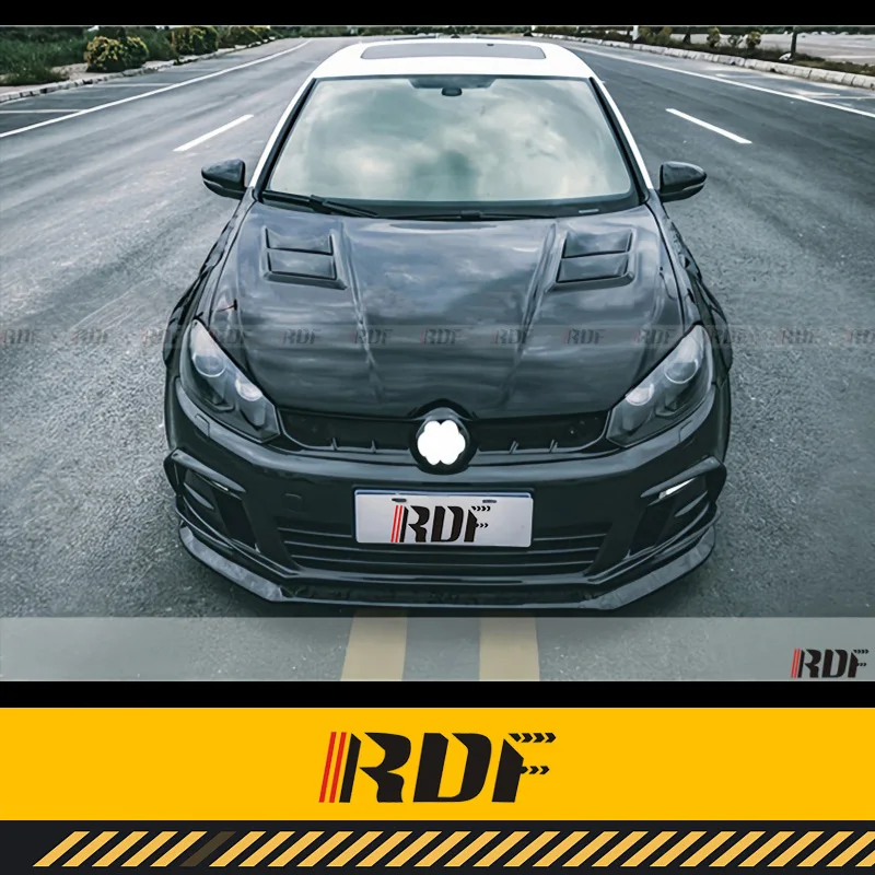 Suitable for  VW GOLF 6 GTI R20 R Volkswagen GOLF 6 GTI R20 R Carbon fiber ASPEC Hood MK6 Front Engine Hood Bonnet Air Vented In