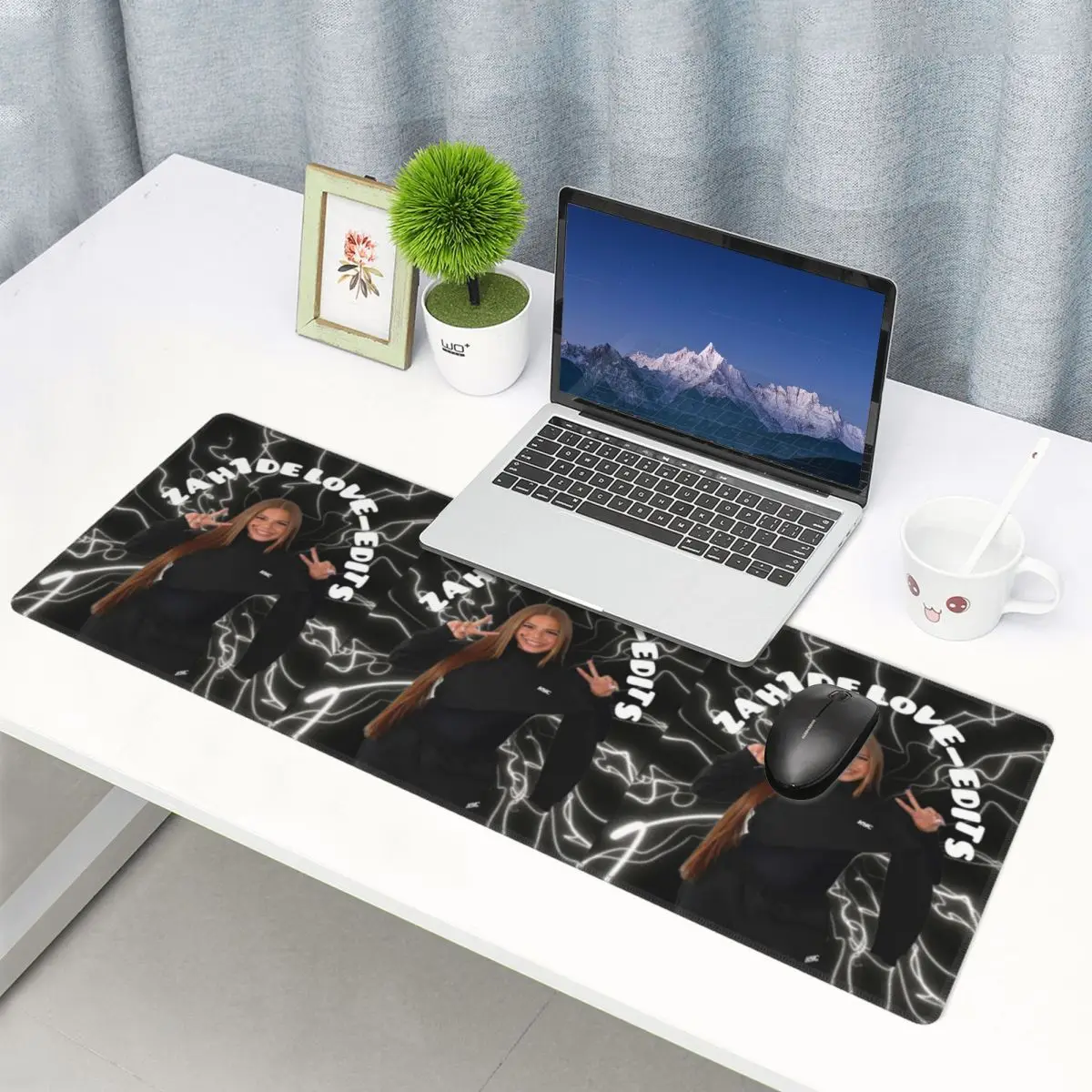 Large Mouse Pad Zahide Merch Graphic Print Gamer PC Laptop Mats Keyboard Carpet Computer Gaming Office Accessories Desk Mat