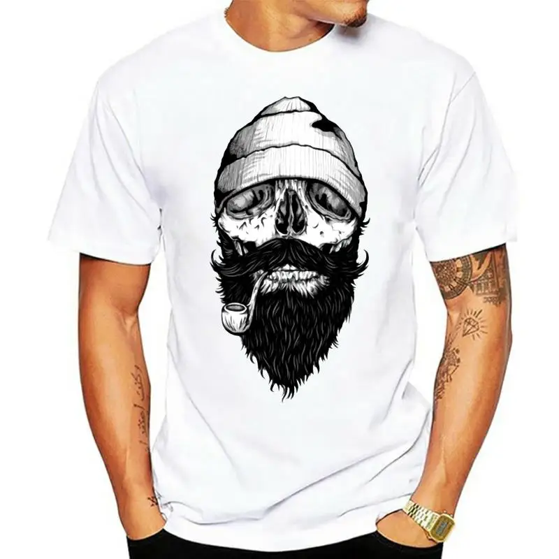 Beard Skull Bone Sailor Pirate Cool Gift Retro T Shirt 555 Free Shipping Tee Shirt