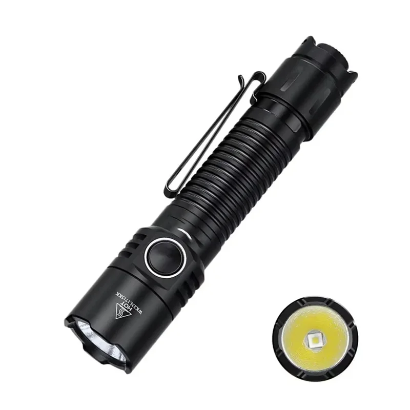 

B48B-For Wurkkos TD04 IP68 Waterproof Flashlight, 3000 Lumens XHP50D HI Dual Mode,EDC USB-C Rechargeable With Tail Switch