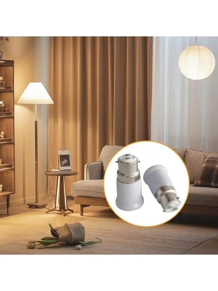 652F Tornillo tornillo Lámpara lámpara Adaptador bombilla a prueba calor B22 a E27 Cabezal conversión