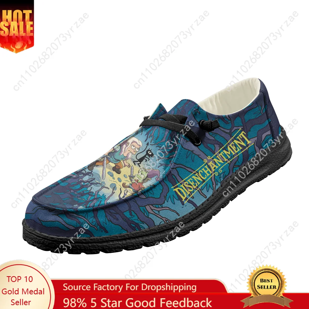 

Disenchantment Casual Shoes Mens Womens Flat Footwear Indoor Outdoor Lightweight Shoes Fashion Popular Patterns Custom Shoes