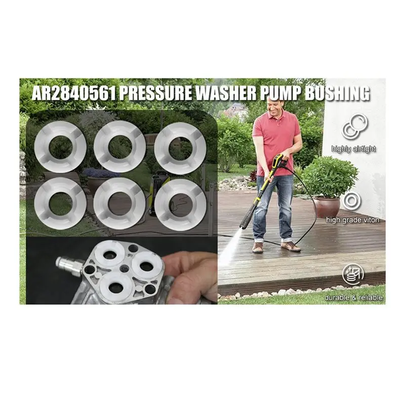 【الشمال】قطع الغيار-مجموعة جلبة مضخة غسالة الضغط (6 قطع) AR2840561 لـ Annovi Reverberi RMW2.2G24 SRMW2.2G26 #2