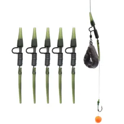 5 Set Helicopter Rig Fishing  Accessories Method Feeder Hook Boilie Fishing Swivels Lead Clip Anti Sleeve For Fishing Tackle