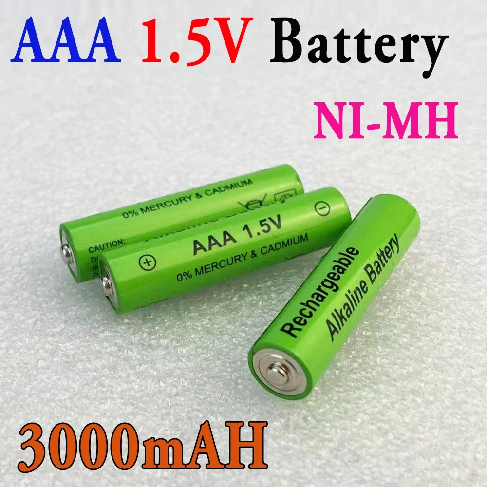 

New 1.5V AAA Battery 3000mAh Rechargeable Battery NI-MH 1.5 V AAA Battery for Clocks Mice Computers Toys So on