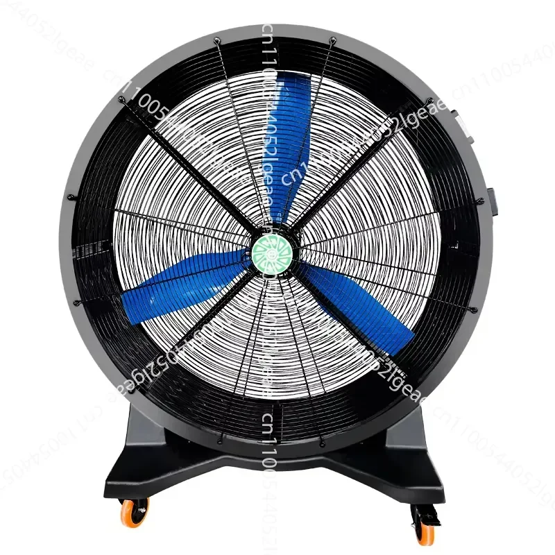 Polypropylene Plastic Diameter 0.88m 50 Hz Strong Wind Blowing Portable Industrial Mobile Fan