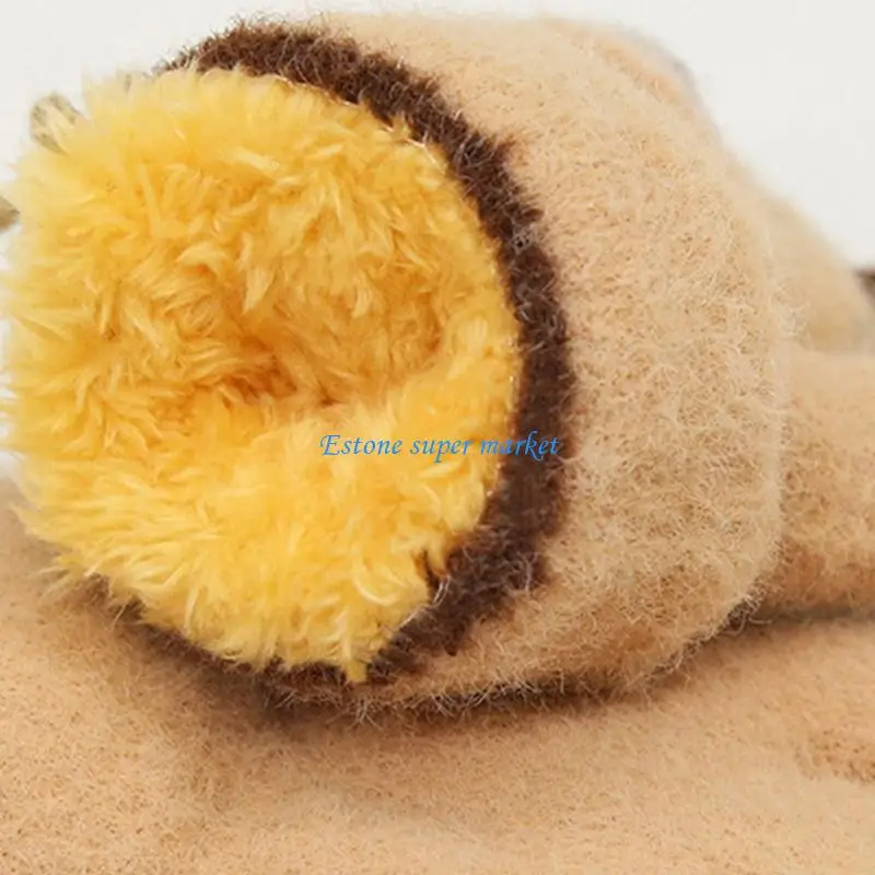 

090B Kid Mittens Winter Gloves Boy Girl Unisex Gloves Coral Fleece Universal Mittens