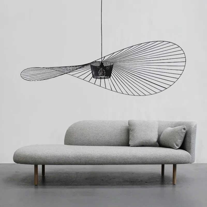 

Tuscan Art Pendant Light Modern Designer LED Chandeliers Retro Hanging for Living Dining Room Kitchen Suspension Straw Hat Lamps