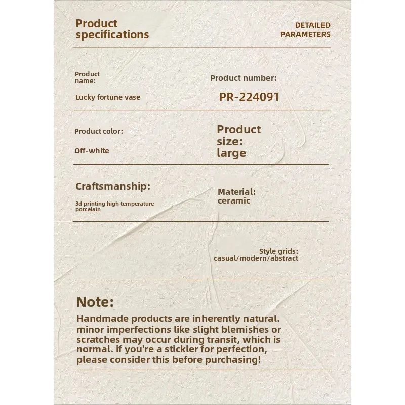 Ceramic ornaments, special-shaped flower ware, living room, high-end Italian minimalist soft decoration, wabi-sabi