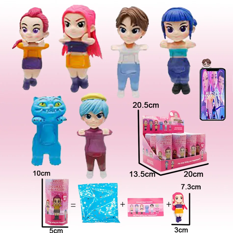 2026 Anime Blind Box Kpop Demon Hunters Figure Model Toy Rumi Mira Zoey Sussy  Kids Collection And Surprise Gift