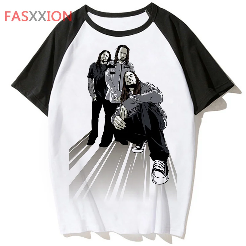 Korn tshirt men Japanese harajuku Y2K Tee male graphic streetwear comic clothing