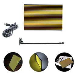 Super Tools Dent Reflector LED Lamp Line Board Light Dent Repair Tools Dent Detector Use For Car Body Dent Removal Yellow Light