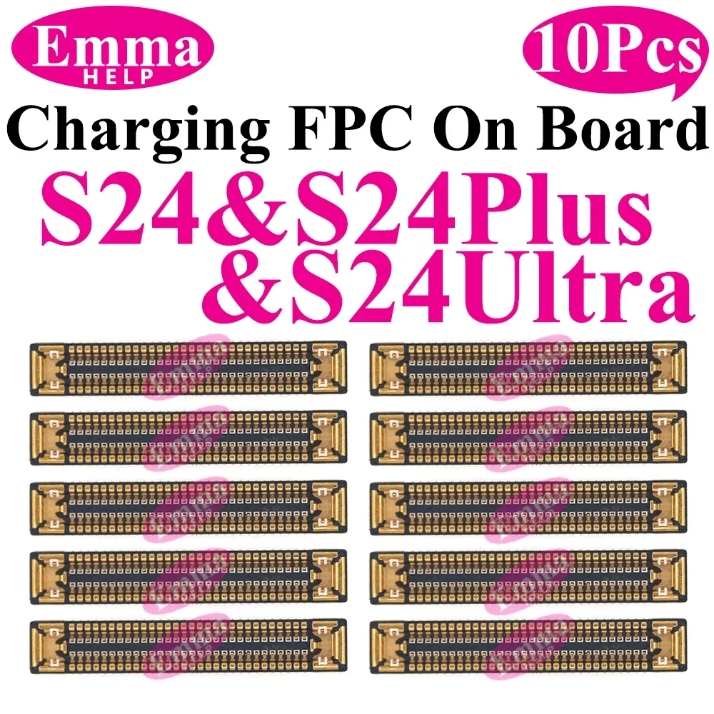USB Charging FPC on Board Flex Cable For Samsung S22 S25 S23 S24 S20 FE S21 Note 20 Ultra S10 Lite A12 Connector Clip Port Plug