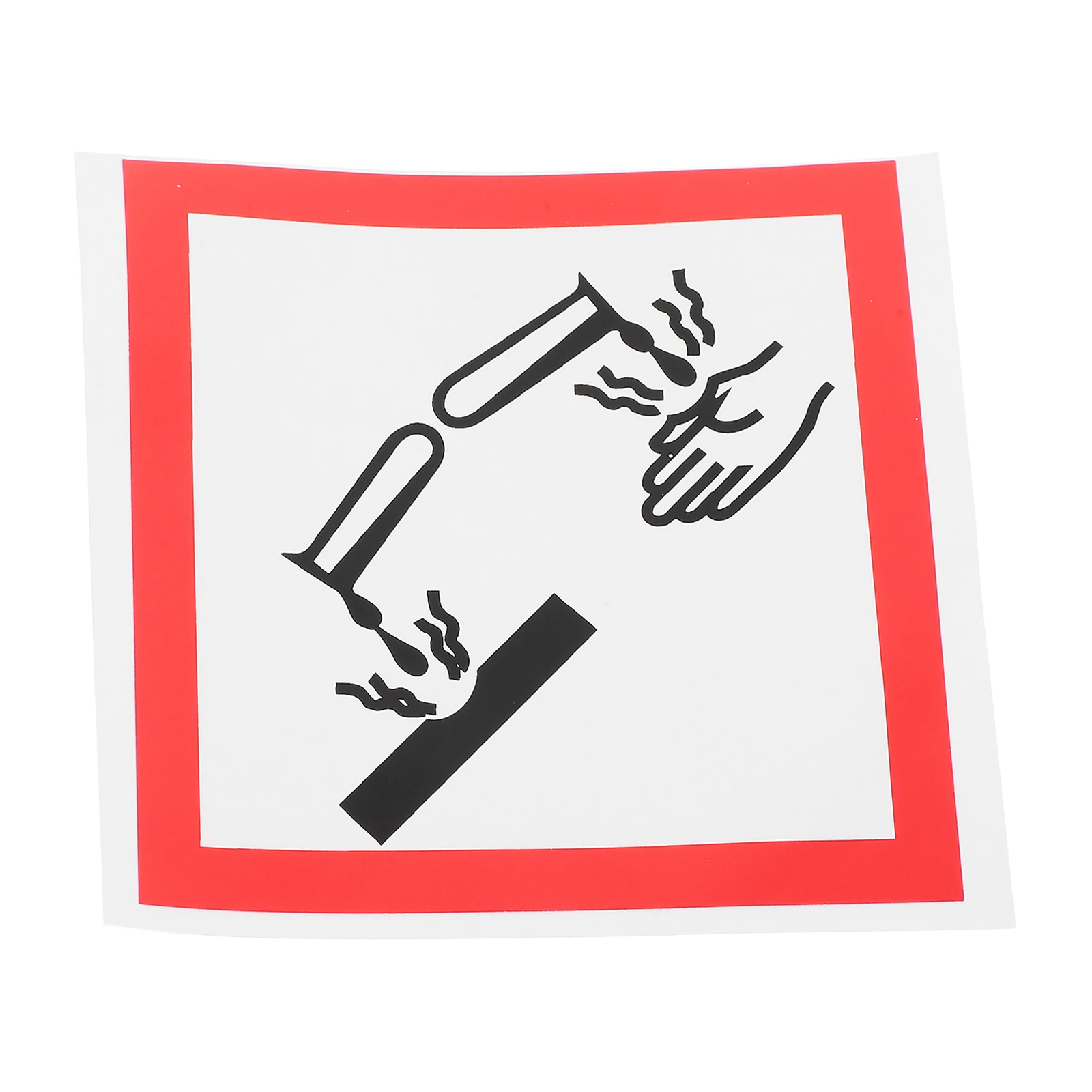 Corrosive Safety Labels PVC Adhesive Vinyl Signs Warning Stickers Placards Trafficsigns Various Sizes Shapes