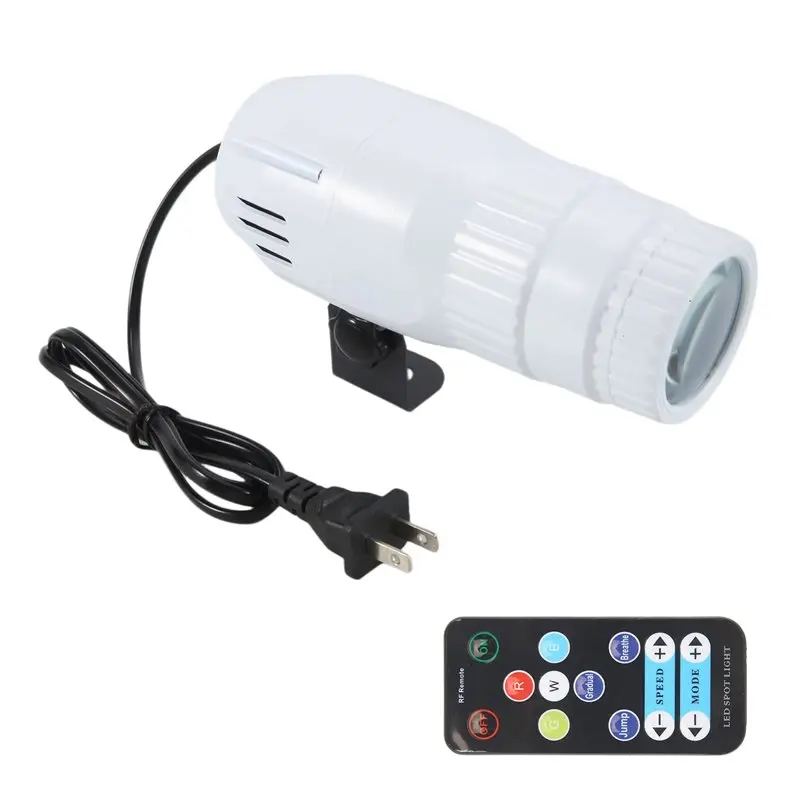 mlgb-ピンスポットライト-ディスコボール用-15w-rgbw-4in1-ミラーボールライト-リモコン付き-パーティー-dj-ディスコ-クラブ用-usプラグ