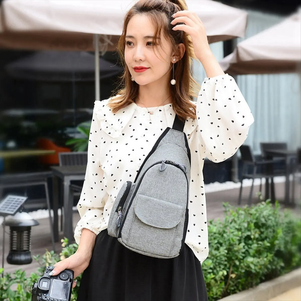 Super Sale Waterproof Camera Backpack for Sony Alpha A6500, A6300, A6000, A9, A7C, A74, A7S, A7R Travel Photo Case Gray