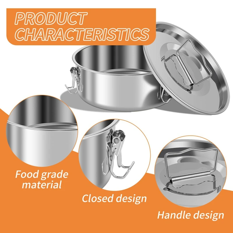 Forma do pieczenia ze stali nierdzewnej 1,5QT Forma do pieczenia z pokrywką Przenośna okrągła maszyna do pieczenia ciast z podstawką parową