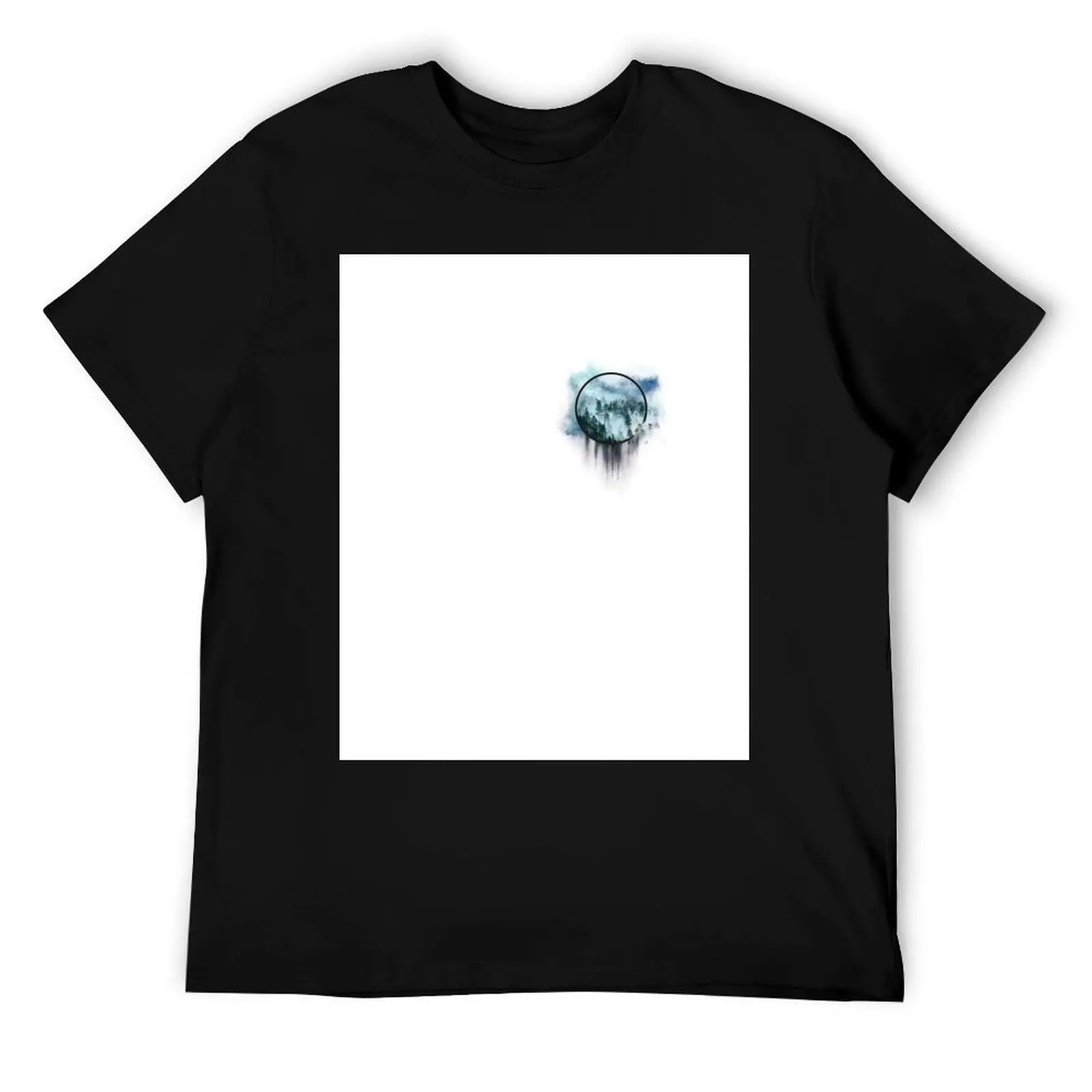 

Trees in the mist T-Shirt t shirt man cotton funny t shirts dark humor man t shirts for men casual T-Shirt