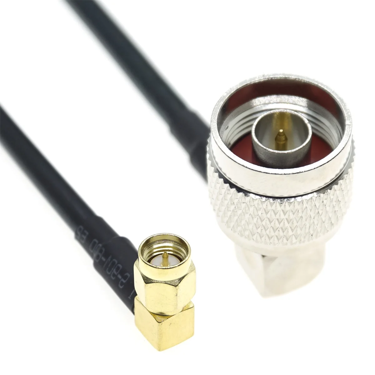 SMA male Right Angle to N male 90 Degree RG58 RF Coaxial Cable Antenn Wifi jumper Brass 50ohm 20CM 30CM 50CM 72CM 1M 2M 4M