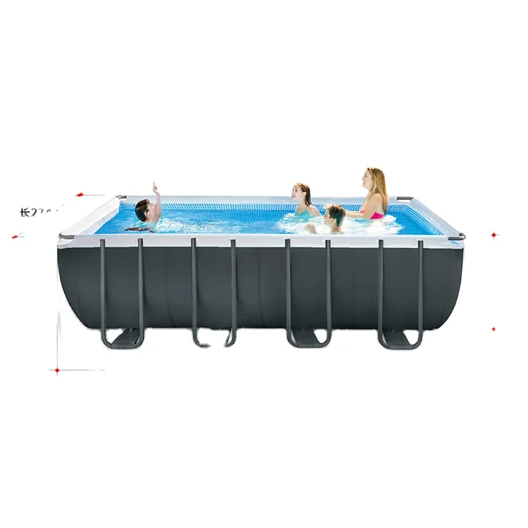 Outdoor Piscina Rectangular Frame Above Ground Home Swimming Padling Pool