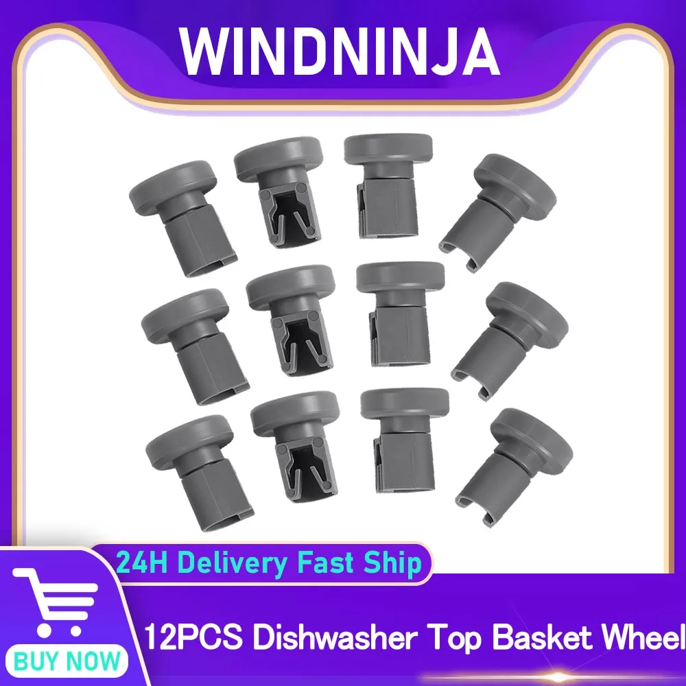 Rueda superior para lavavajillas, 12 Uds., para Electrolux, Aeg, Privileg, Zanussi, Favorit, accesorios de rueda superior para lavadora