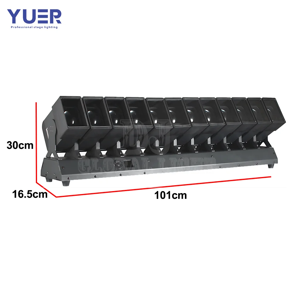 12x60 واط LED RGBW التكبير مع CMY التحكم الفردي تتحرك رئيس شعاع غسل تأثير شريط ضوء DMX512 ل DJ ديسكو نادي الزفاف الطرف