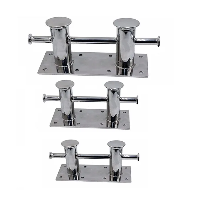 

Marine Hardware Boat Accessories Stainless Steel Marine Dock Bollard Hardware Double Cross Boat Bollard Cleatspromote sales