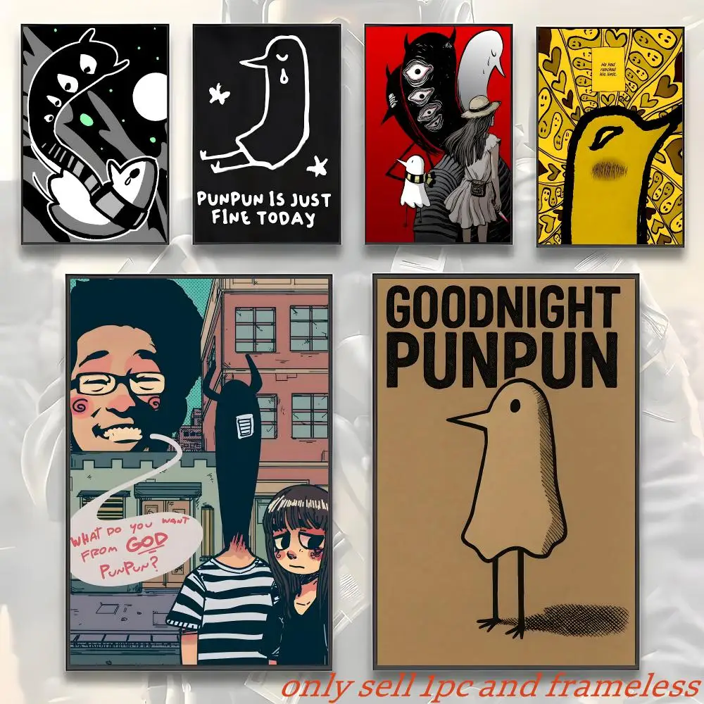 Comic Cartoon G-Goodnight Punpun Poster Room Wall Art Decor Waterproof Poster For Home Bar Bedroom Decoration Gift