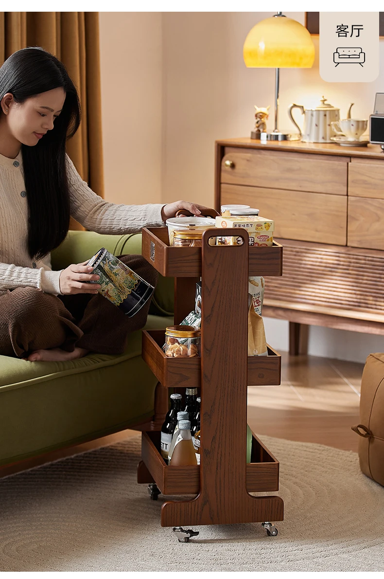 Scaffale per snack e bevande con carrello per fessure mobile con ruota