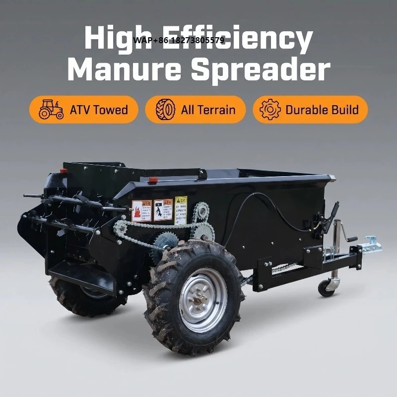 ATV Manure Fertilizer Spreader Farm Machines with Essential Gearbox Component