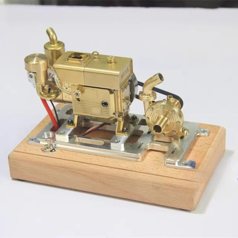 MUSA Zuiver Koper Dieselmotor Model Tractor Motor Vintage Model Speelgoed Modificatie Accessoires Irrigatie Machine Speelgoed