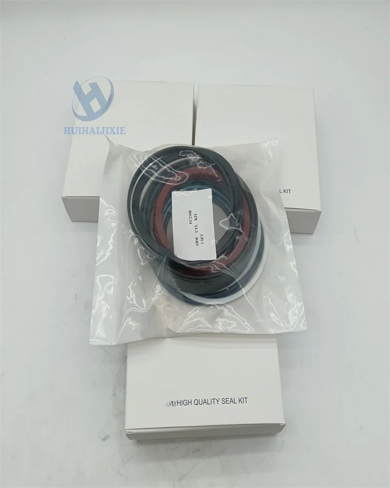 

For Volvo EC210B Excavator Boom Arm and Bucket Oil Cylinder Oil Seal Repair Kit Corrosion-resistant ,High Temperature Resistance